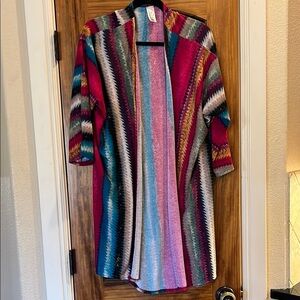 Colorful Striped Cardigan